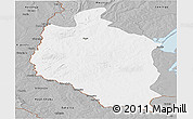 Gray Panoramic Map of Mansa