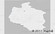 Gray Panoramic Map of Mansa, single color outside