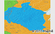 Political Panoramic Map of Mansa