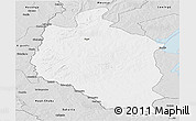 Silver Style Panoramic Map of Mansa