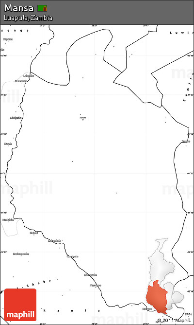 Blank Simple Map of Mansa