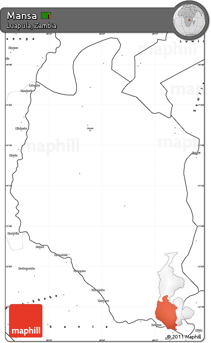 Blank Simple Map of Mansa