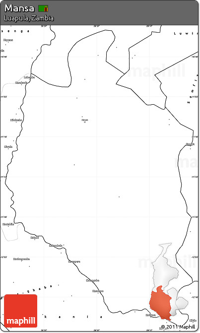 Blank Simple Map of Mansa