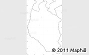 Blank Simple Map of Mansa, no labels