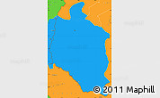 Political Simple Map of Mansa