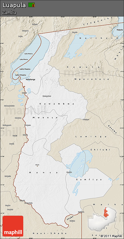 Classic Style Map of Luapula