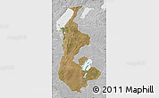 Satellite Map of Luapula, lighten, desaturated