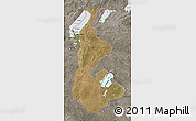 Satellite Map of Luapula, semi-desaturated