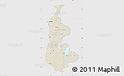 Shaded Relief Map of Luapula, cropped outside