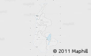 Silver Style Map of Luapula, single color outside