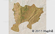 Satellite 3D Map of Mwense, lighten