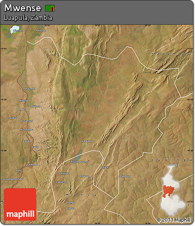 Satellite Map of Mwense