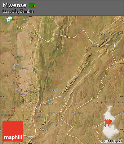 Satellite Map of Mwense