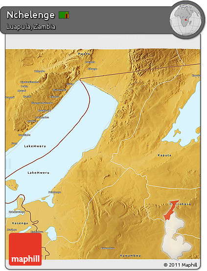 Physical 3D Map of Nchelenge