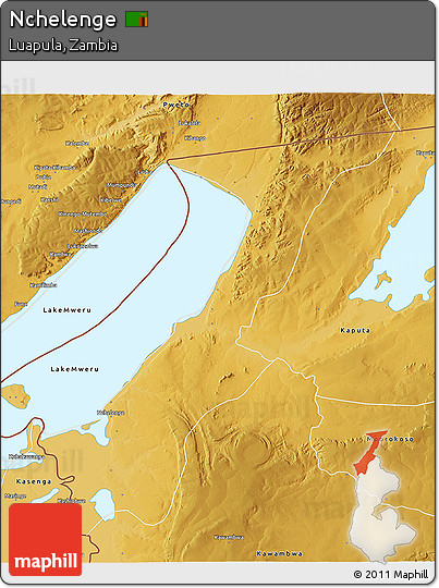 Physical 3D Map of Nchelenge
