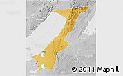 Physical 3D Map of Nchelenge, lighten, desaturated