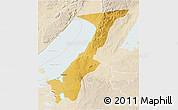 Physical 3D Map of Nchelenge, lighten