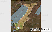 Satellite 3D Map of Nchelenge, darken
