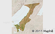 Satellite 3D Map of Nchelenge, lighten