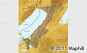 Satellite 3D Map of Nchelenge, physical outside