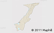Shaded Relief 3D Map of Nchelenge, cropped outside
