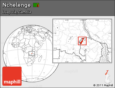 Blank Location Map of Nchelenge