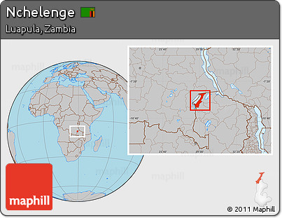 Gray Location Map of Nchelenge