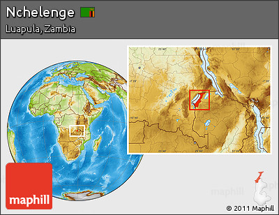 Physical Location Map of Nchelenge