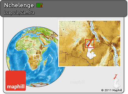 Physical Location Map of Nchelenge, highlighted parent region