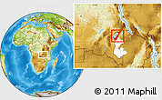 Physical Location Map of Nchelenge, highlighted parent region