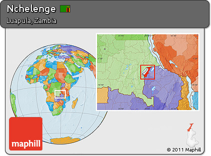 Political Location Map of Nchelenge