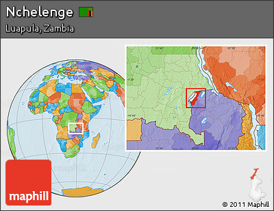 Political Location Map of Nchelenge