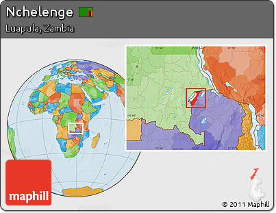 Political Location Map of Nchelenge