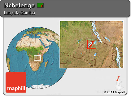 Satellite Location Map of Nchelenge