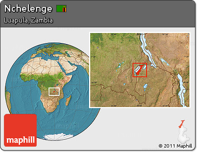 Satellite Location Map of Nchelenge