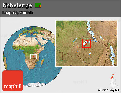Satellite Location Map of Nchelenge