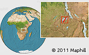 Satellite Location Map of Nchelenge