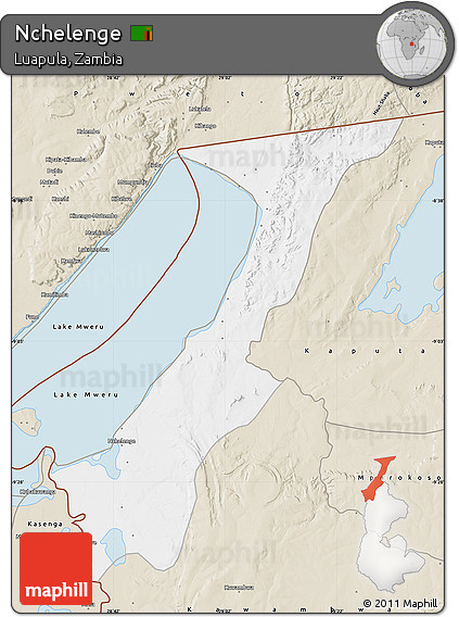 Classic Style Map of Nchelenge