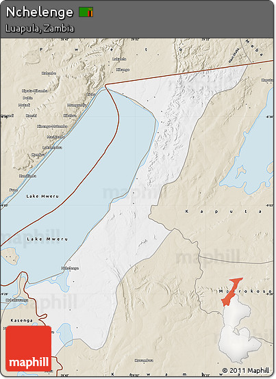 Classic Style Map of Nchelenge