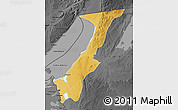 Physical Map of Nchelenge, darken, desaturated