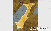 Physical Map of Nchelenge, darken