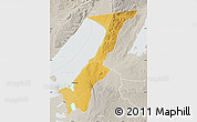 Physical Map of Nchelenge, lighten, semi-desaturated