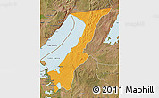 Political Map of Nchelenge, satellite outside