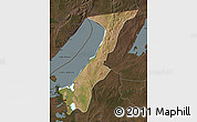 Satellite Map of Nchelenge, darken