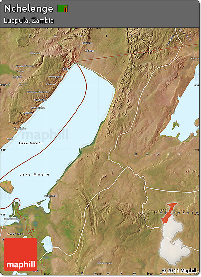 Satellite Map of Nchelenge