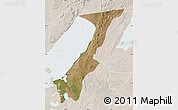 Satellite Map of Nchelenge, lighten