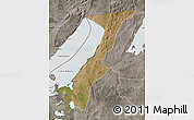 Satellite Map of Nchelenge, semi-desaturated