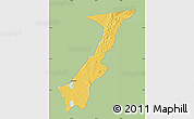 Savanna Style Map of Nchelenge, single color outside