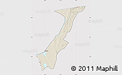 Shaded Relief Map of Nchelenge, cropped outside