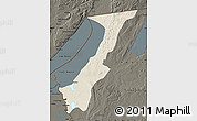 Shaded Relief Map of Nchelenge, darken